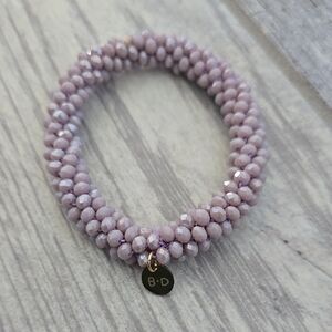NWOT Elegant Beaded Bracelet in Soft Purple(lavender)